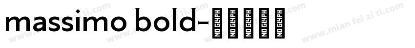 massimo bold字体转换